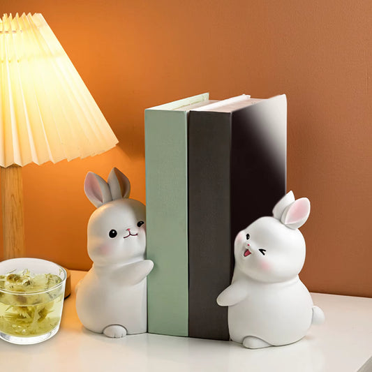 Cute Shelf Rabbit Bookends 