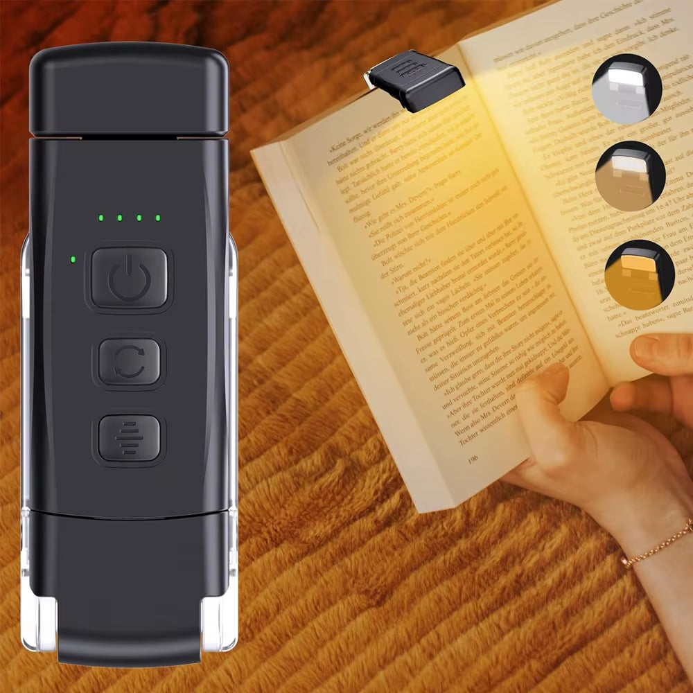3 Color mode Rechargeable Reading Light 