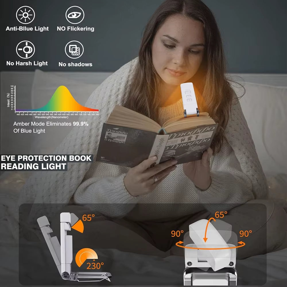 3 Color mode Rechargeable Reading Light 