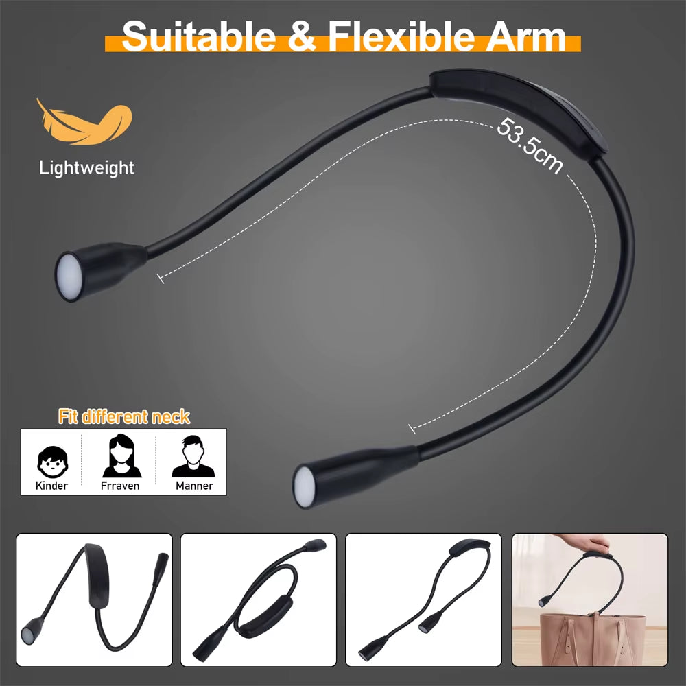 Rechargeable Reading Neck Light 