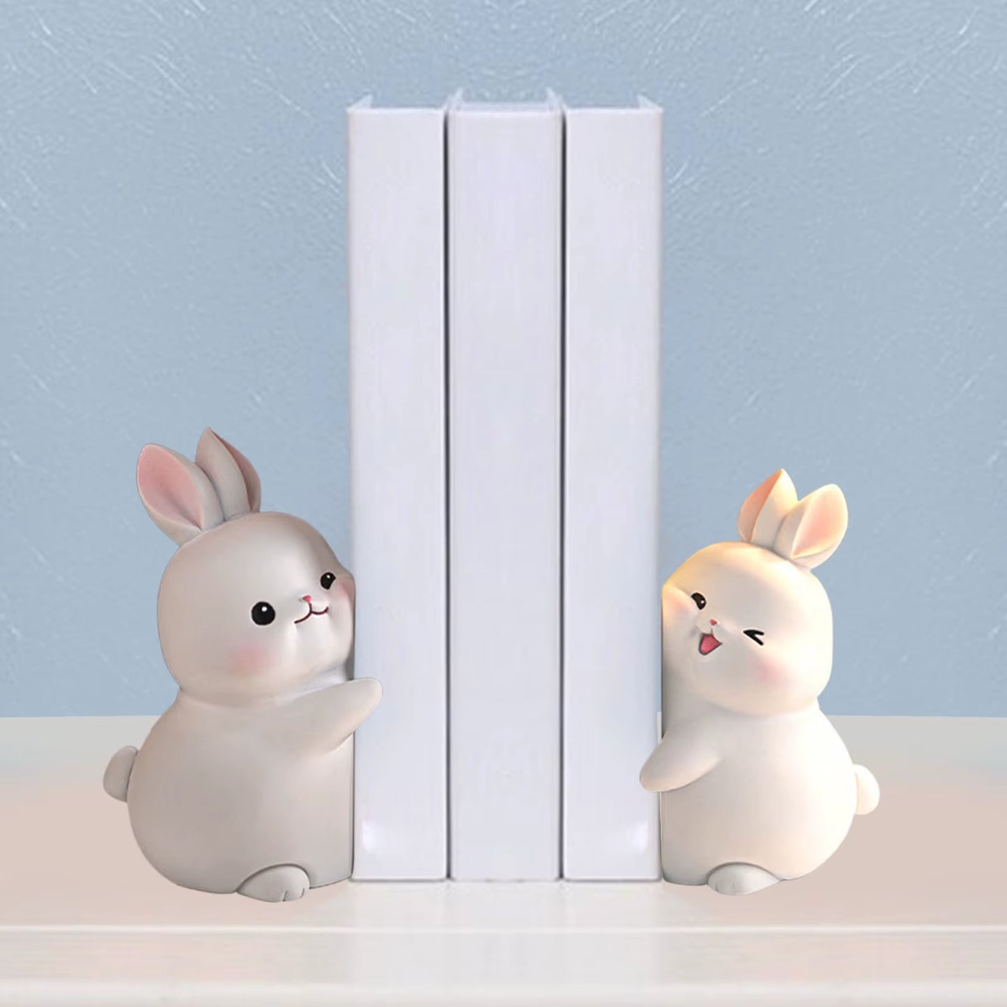 Cute Shelf Rabbit Bookends 