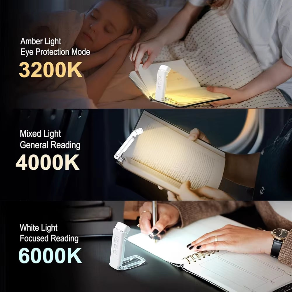 3 Color mode Rechargeable Reading Light 