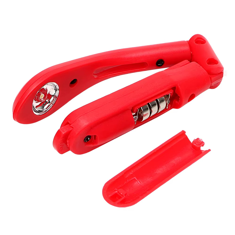 Battery powered clip-on reading light