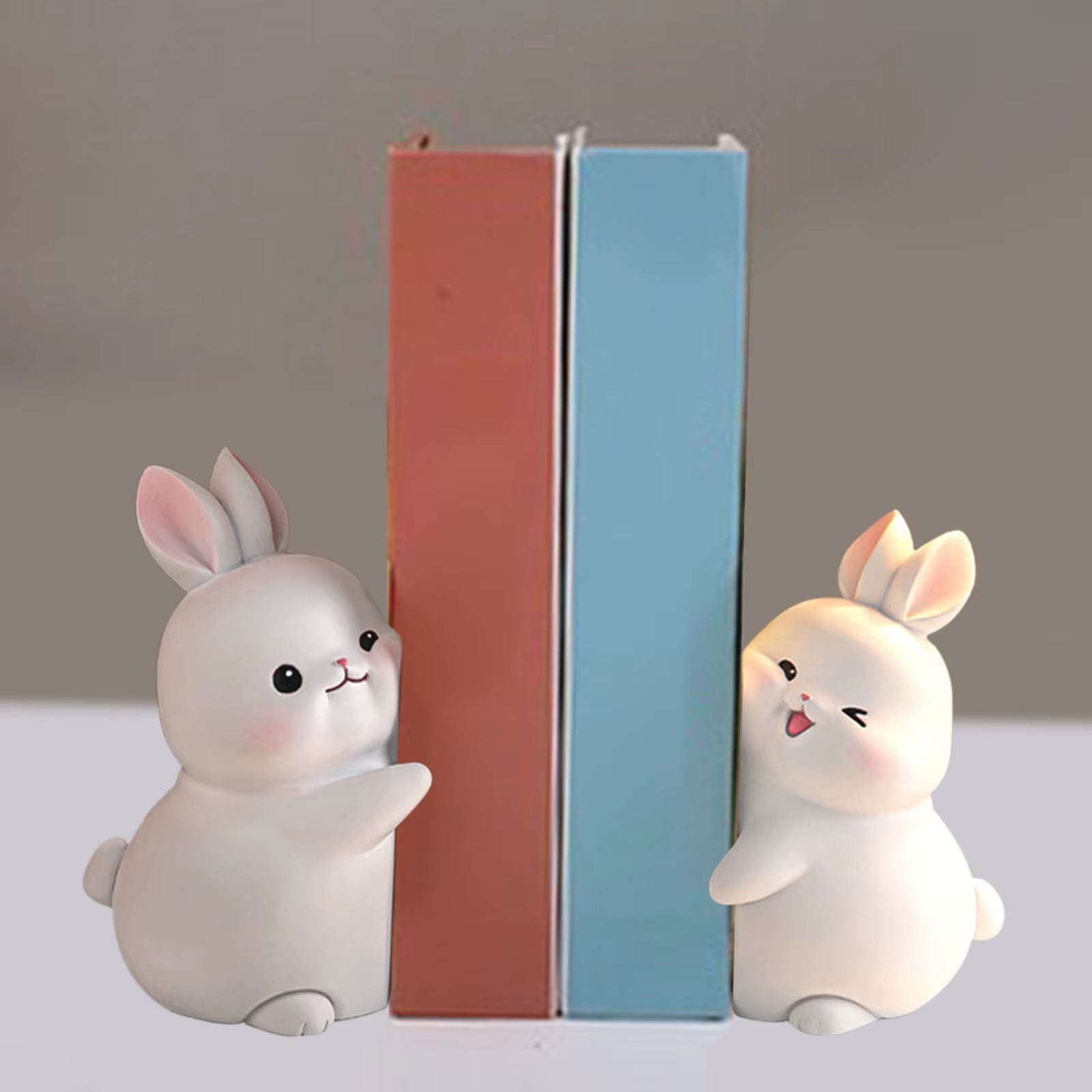 Cute Shelf Rabbit Bookends 