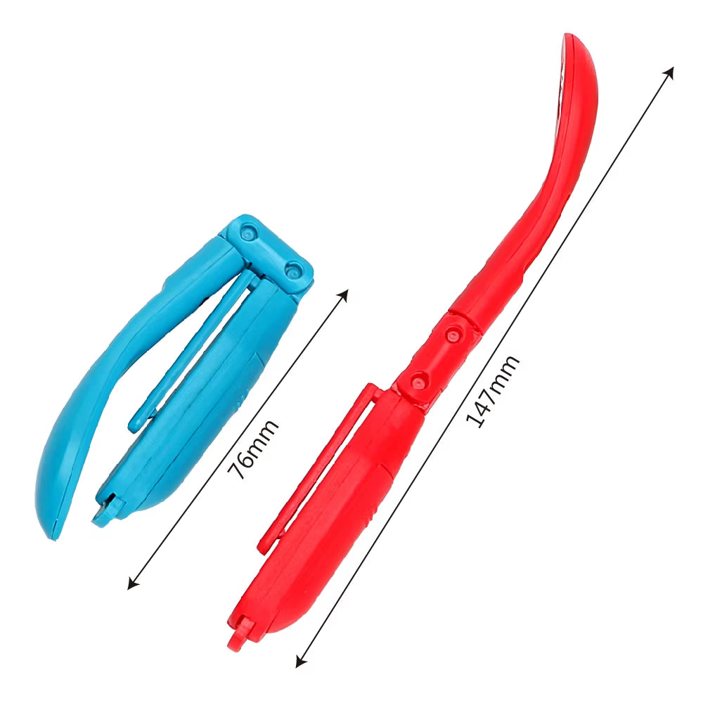 Battery powered clip-on reading light