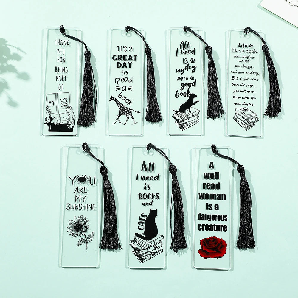 Acrylic bookmarks