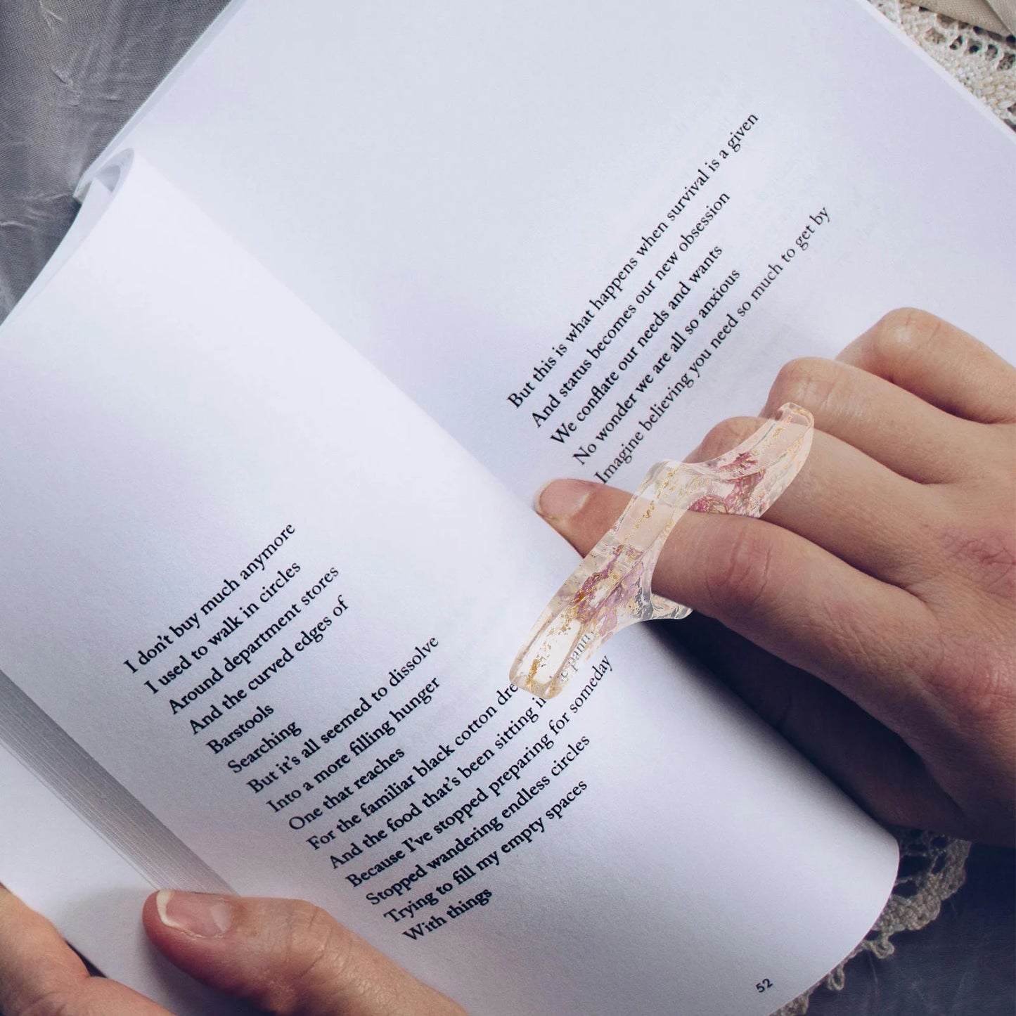 Flower Book Ring
