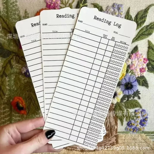 12 sets of Reading Log Bookmarks