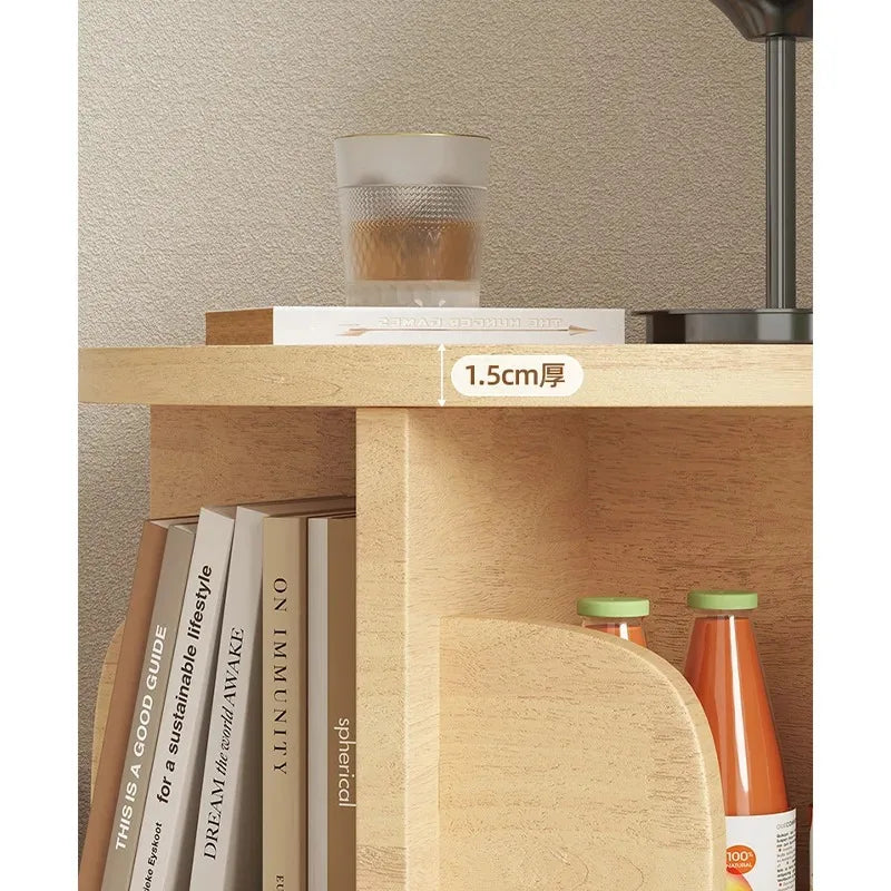 Rotating Timber Bookshelf