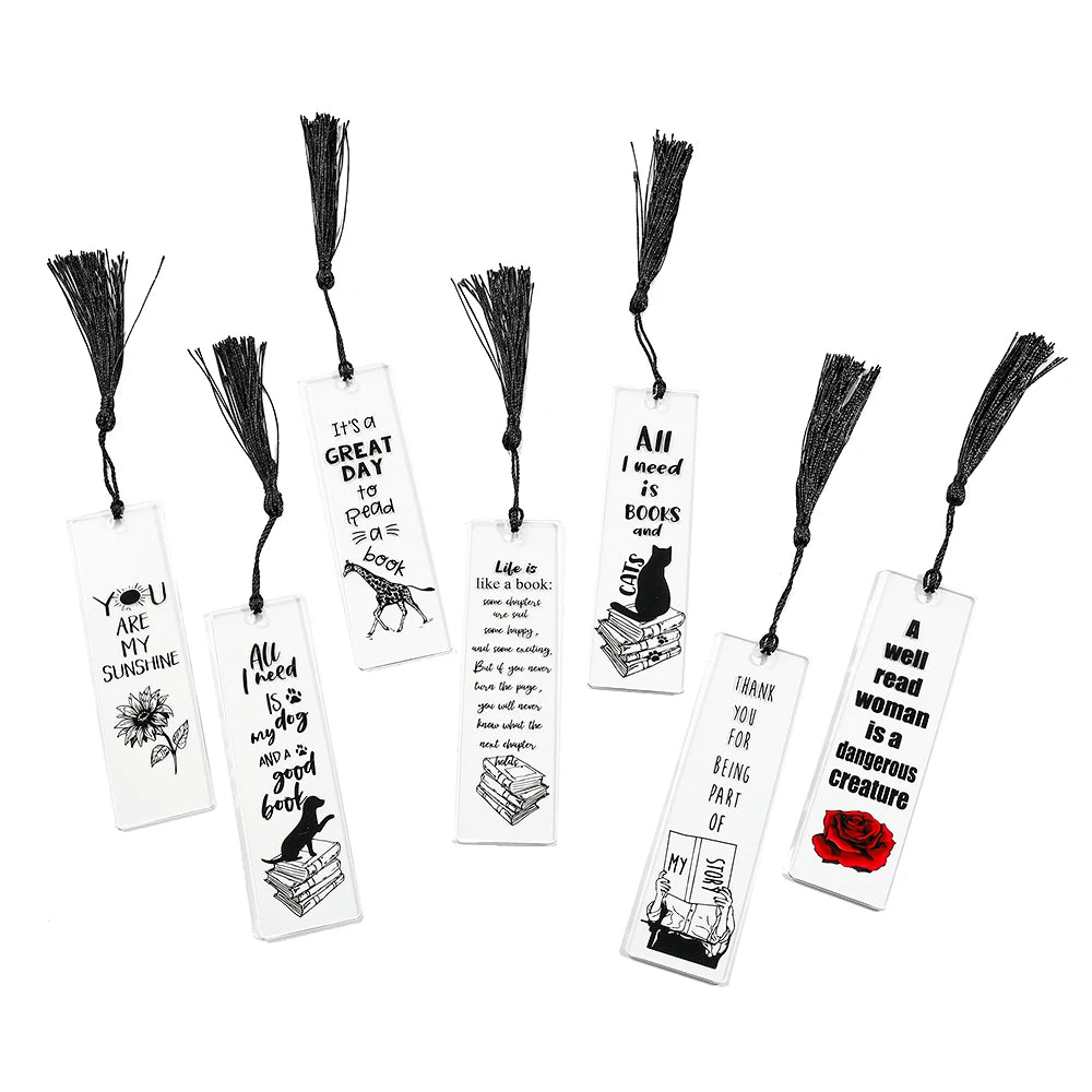 Acrylic bookmarks