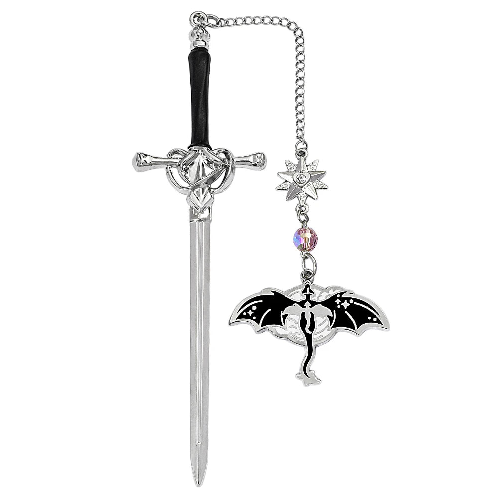 Fantasy Metal Dragon & Sword Bookmarks
