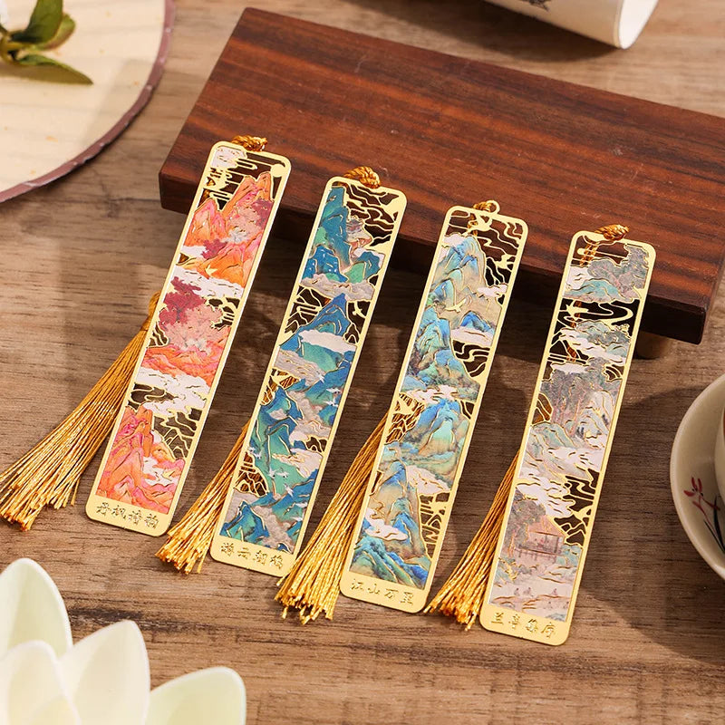 Oriental Gilded Metal Bookmark