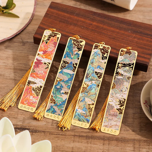 Oriental Gilded Metal Bookmark