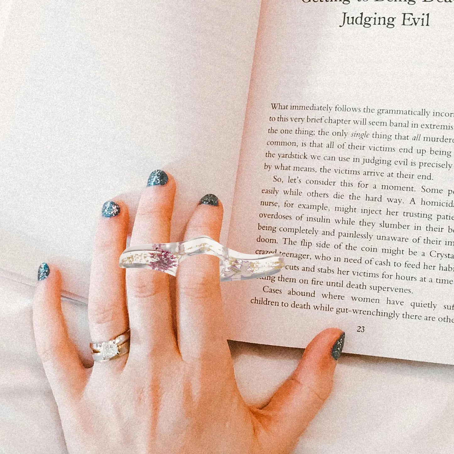 Flower Book Ring