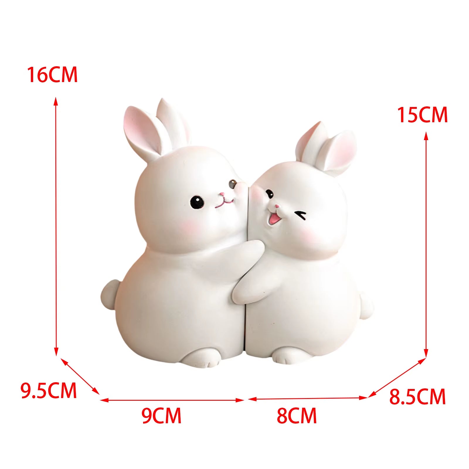 Cute Shelf Rabbit Bookends 